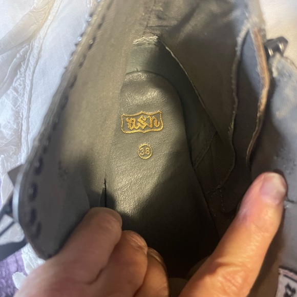 Ash high tops embellished gunmetal gray tennis shoe-Size 8 - Picture 5 of 7